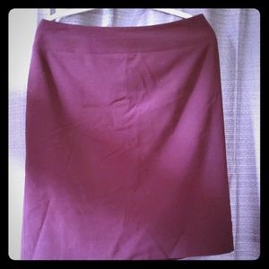 Burgundy Pencil Skirt